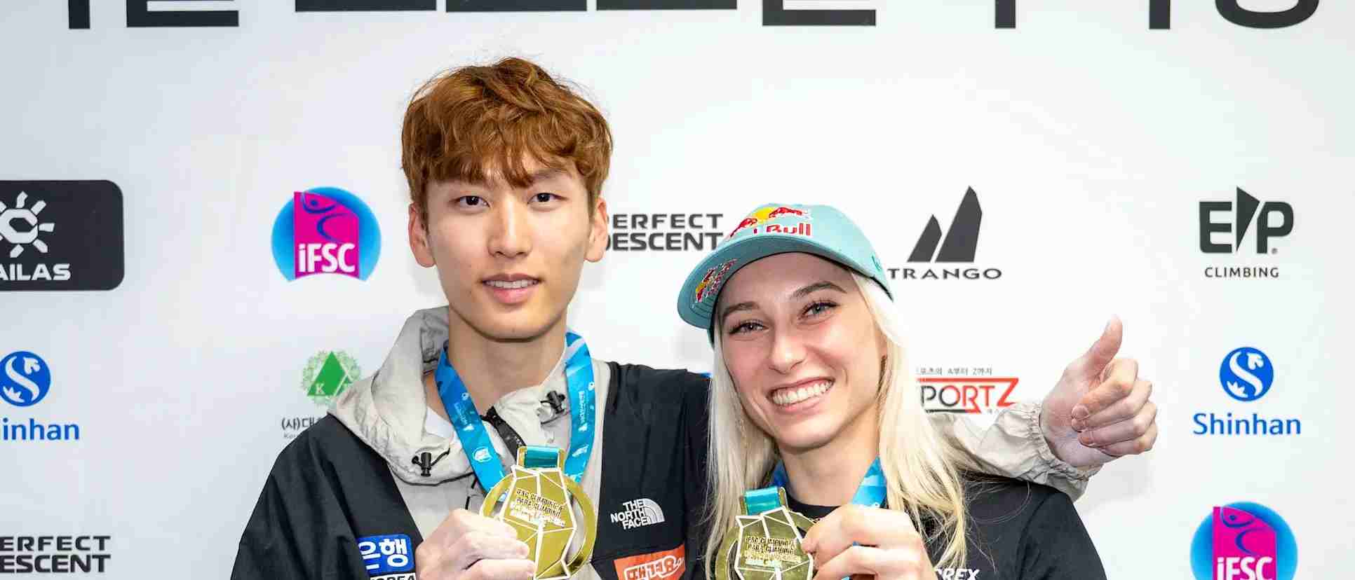 Lee and Garnbret (Photo IFSC)