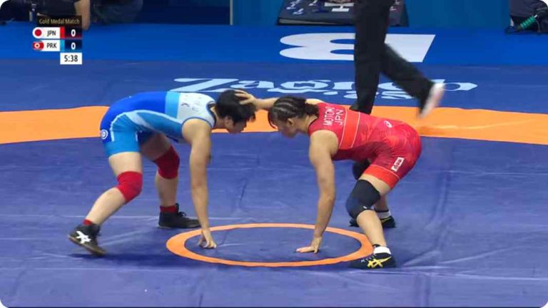 Sakura MOTOKI (JPN) vs. Ok Ju KIM (PRK)_compressed