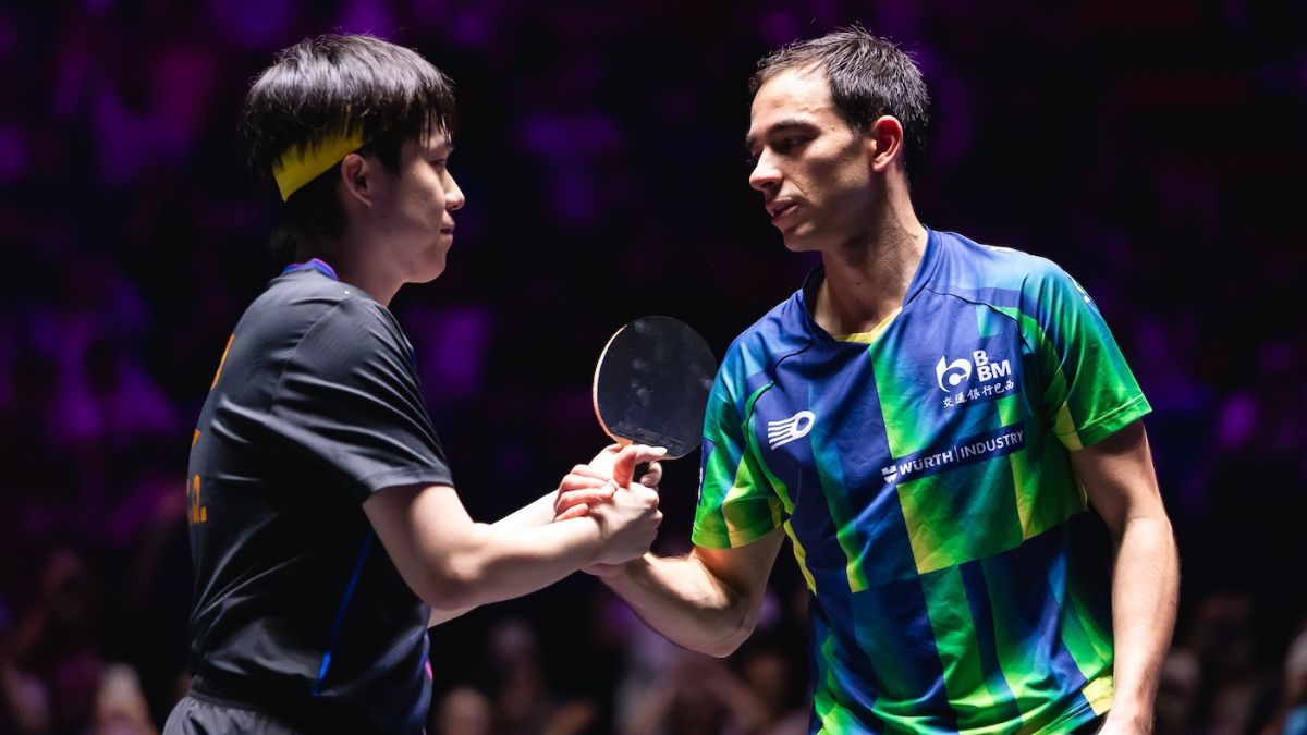 Wang Chuqin and Hugo Calderano