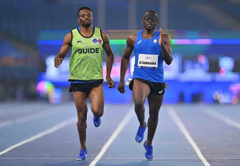 Refugee Para athlete Guillaume Junior Atangana and guide Donard Ndim Nyamjua_compressed