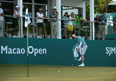 Australian Brett Rankin trails by two runs (Photo by Paul Lakatos/IMG)