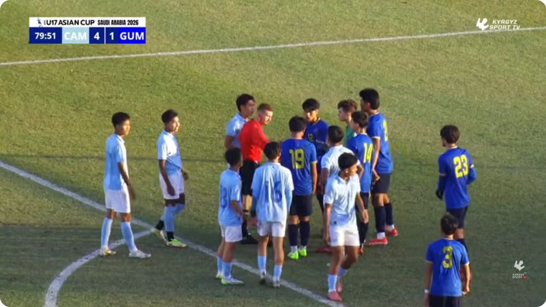 Cambodia - Guam AFC U17 ASIAN CUP 2026 Q