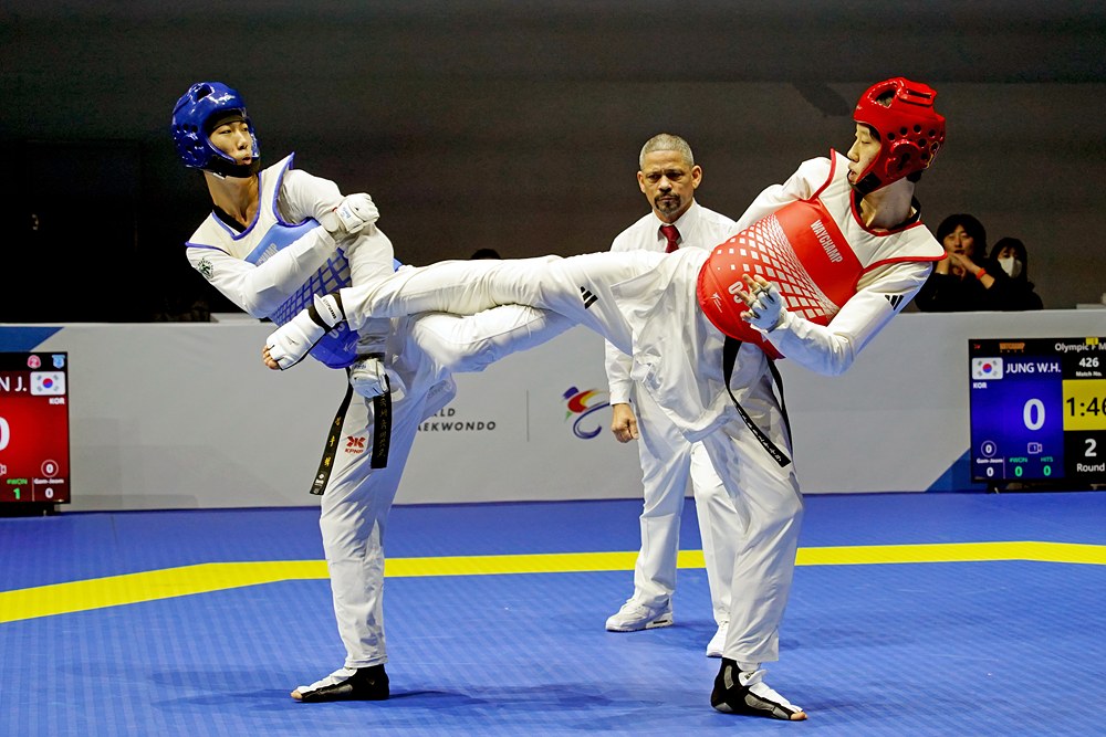 Jinho Mun of Korea claimed gold in the men’s -68kg