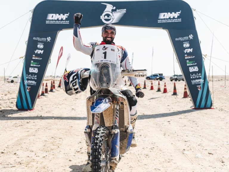 Mohammed Al-Balooshi at 2024 FIM Baja World Cup, Qatar © QMMF