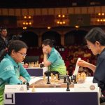Hou Yifan faced Humpy Koneru in a Queen’s Indian Defence