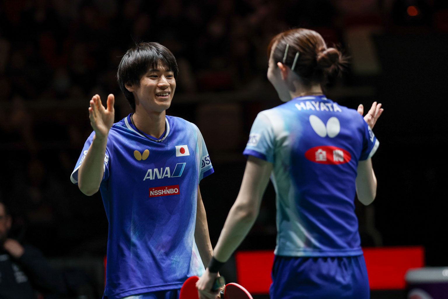 Japan's Shunsuke Togami and Hina Hayata