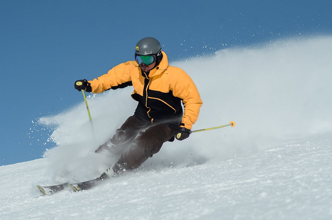 skiing