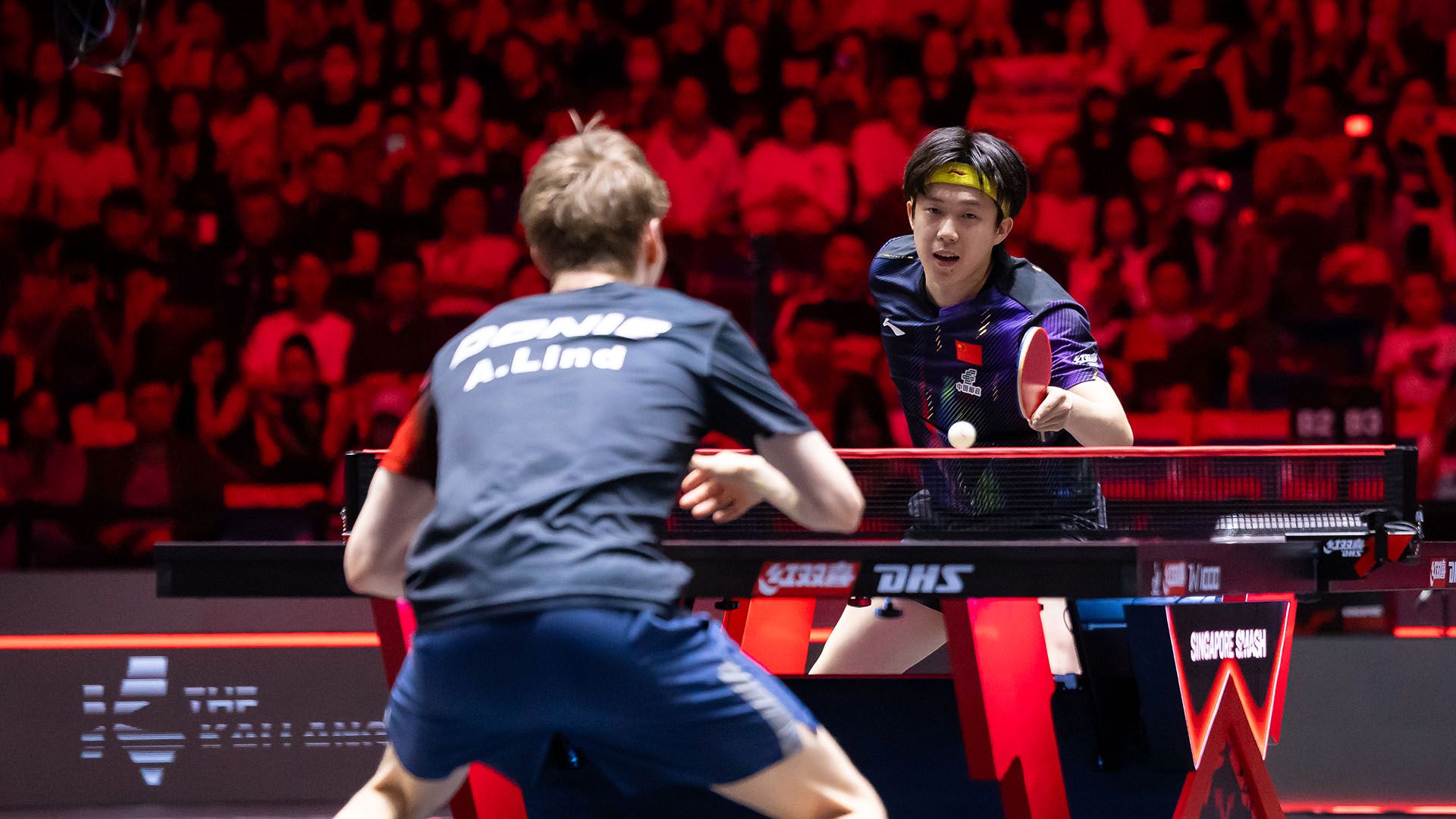 Wang Chuqin beats Anders Lind#