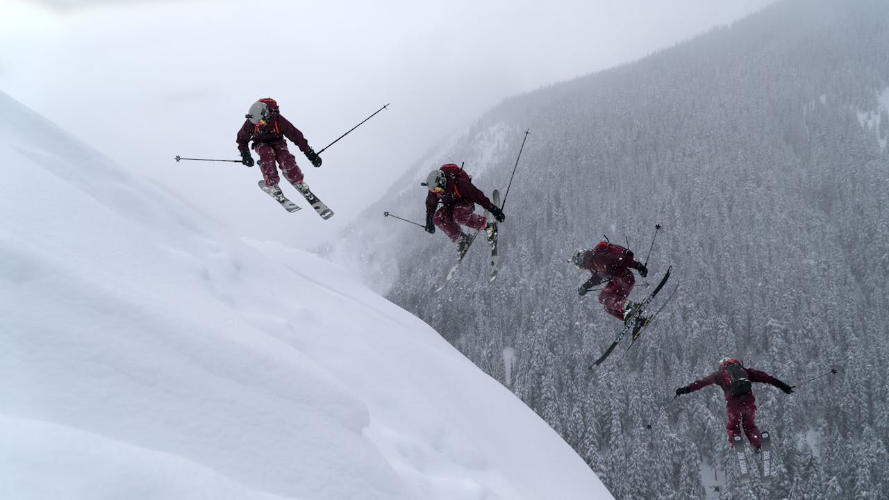 skiing