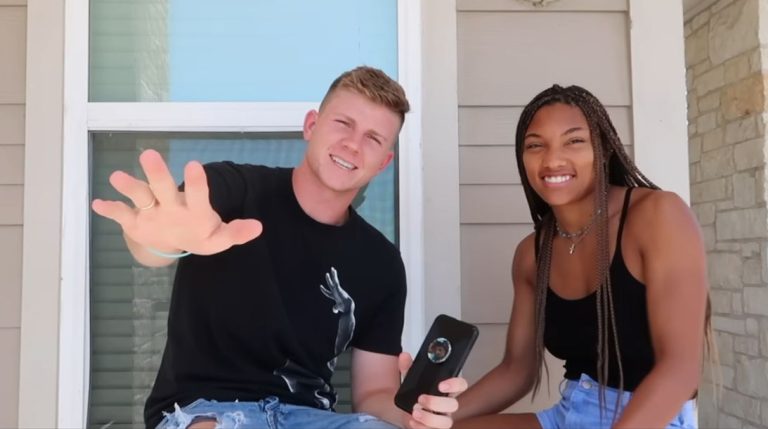Tara Davis-Woodhall and Hunter Woodhall#
