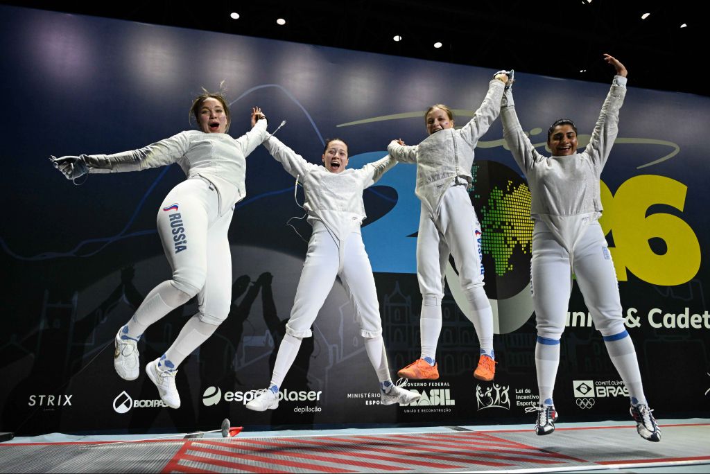 Russian Junior women sabre team#