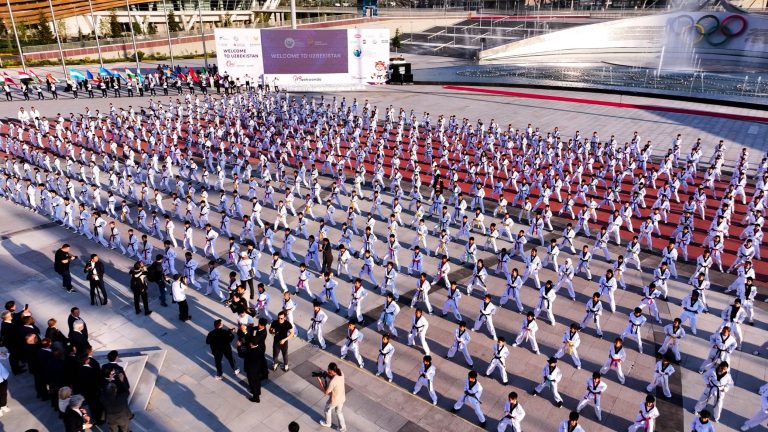 Taekwondo Flash mob drone photo#