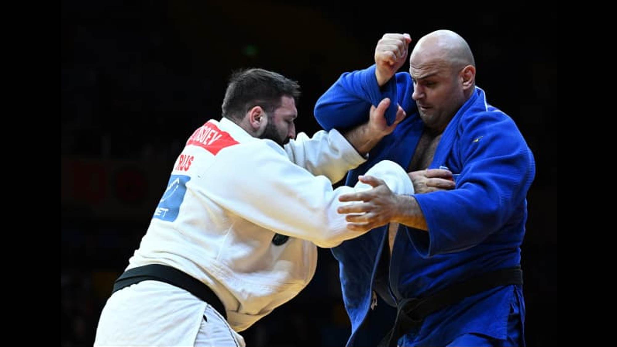 Inal Tasoev (RUS) vs Ushangi Kokauri (AZE). #