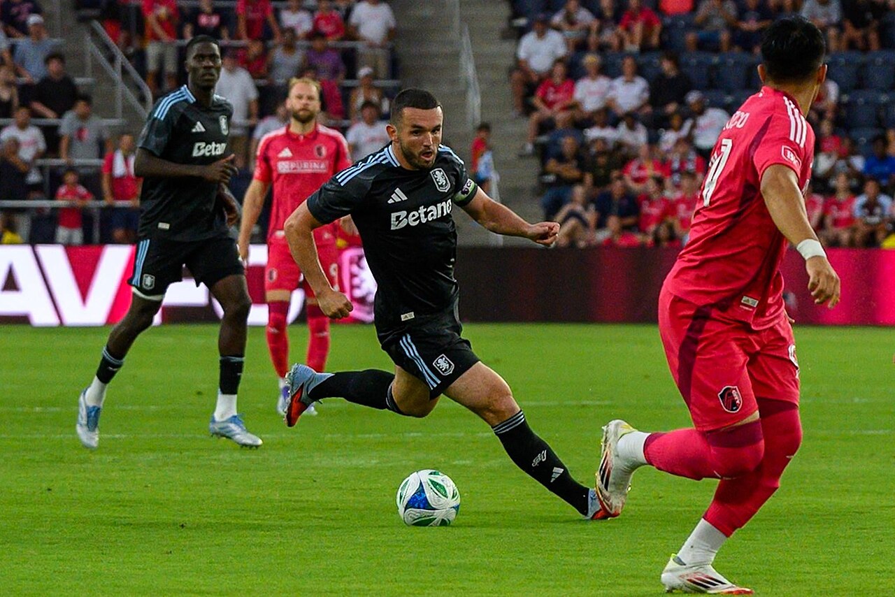 McGinn playing for Aston Villa in 2025