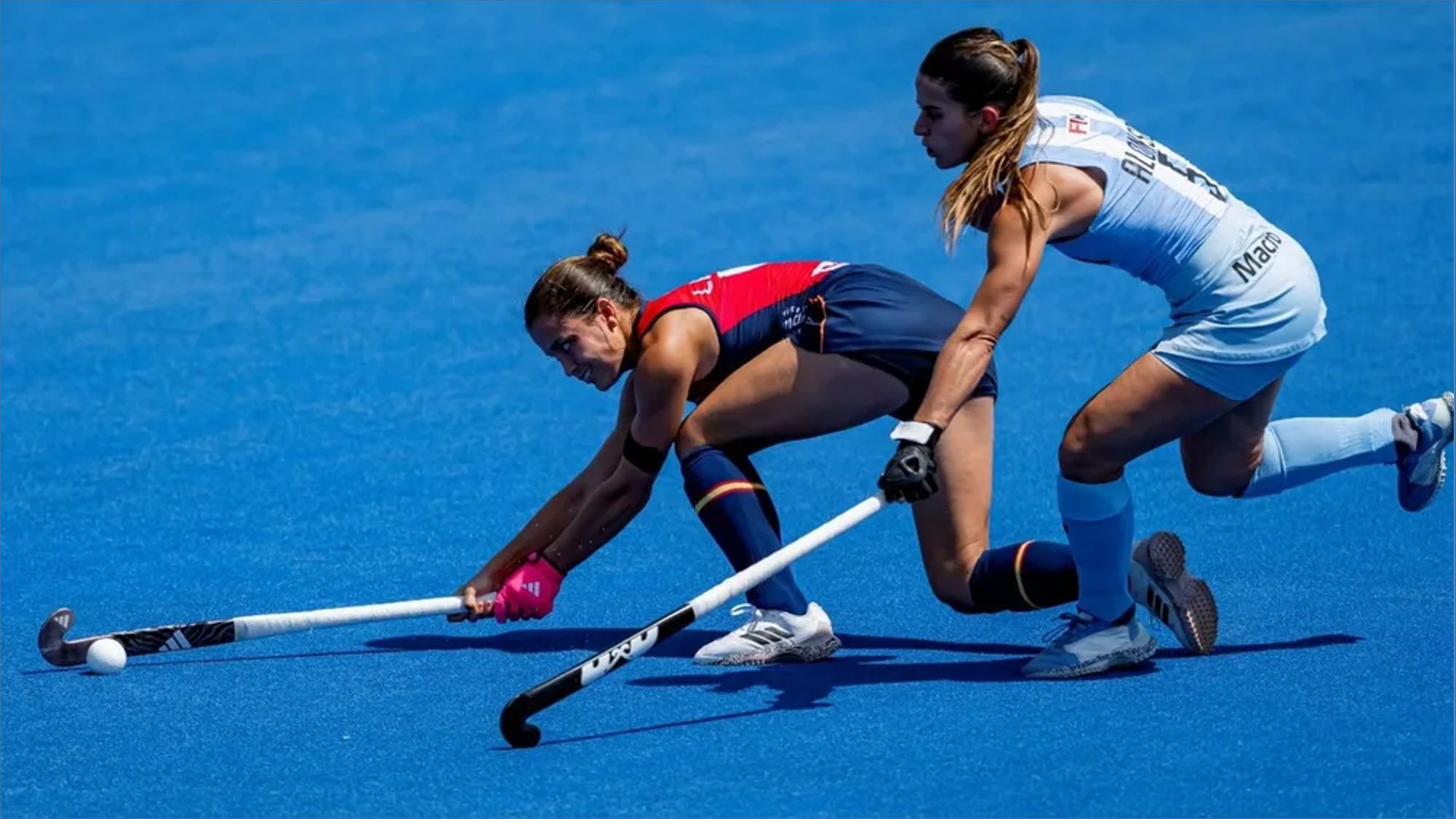 Spain vs Argentina hockey #