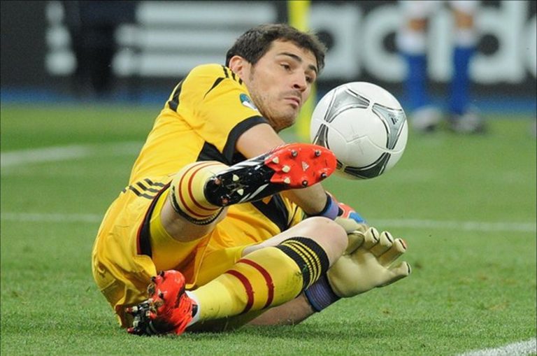 Former Spain goalkeeper Iker Casillas, the first goalkeeper ever to keep one hundred international clean sheets #