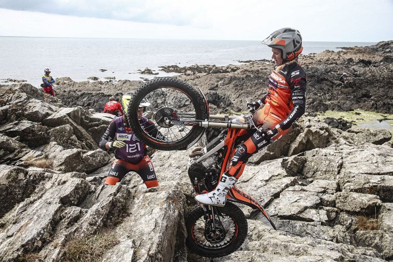 Berta Abellan at the 2026 Hertz FIM Trial World Championship, in Great Britain @