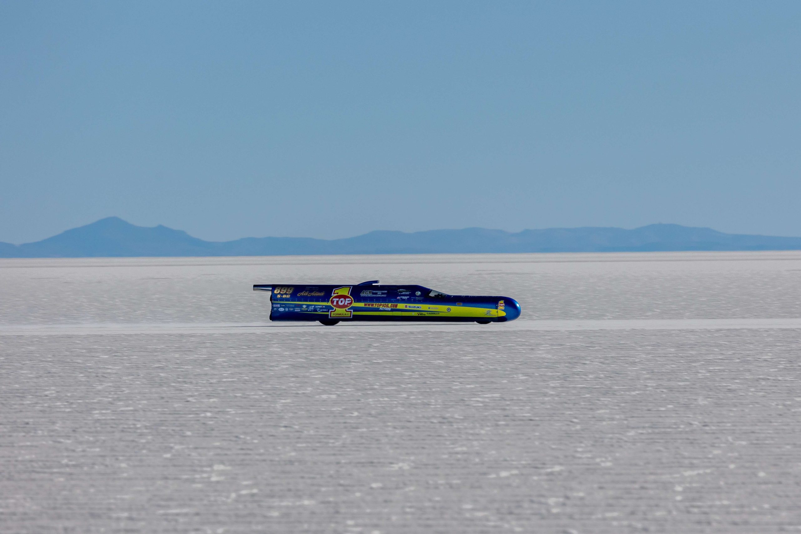 TOP 1 Oil Ack Attack Streamliner at the 2023 Bolivia Speed Trials © Jean Turner @