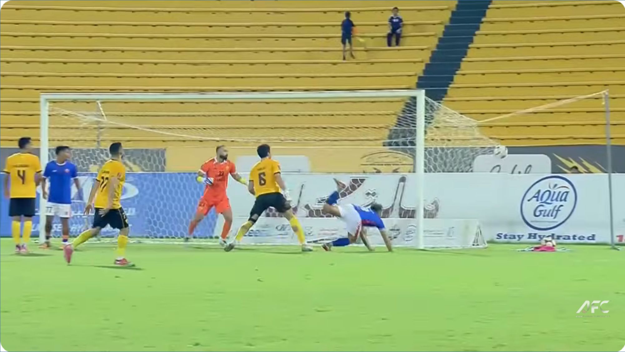 Chiki scores the solitary goal for Goa @