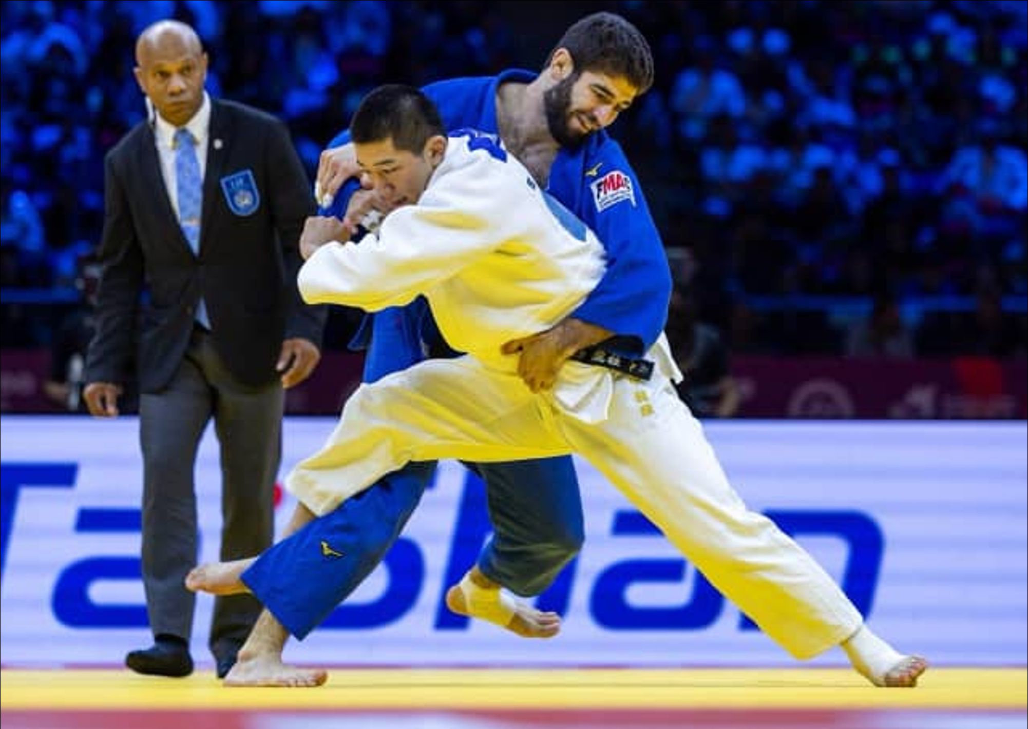 Final, Ryuga Tanaka (JPN) vs Makhmadbek Makhmadbekov (UAE). @