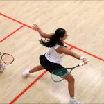 Nadien Elhammamy fended off a spirited comeback from Cindy Merlo @