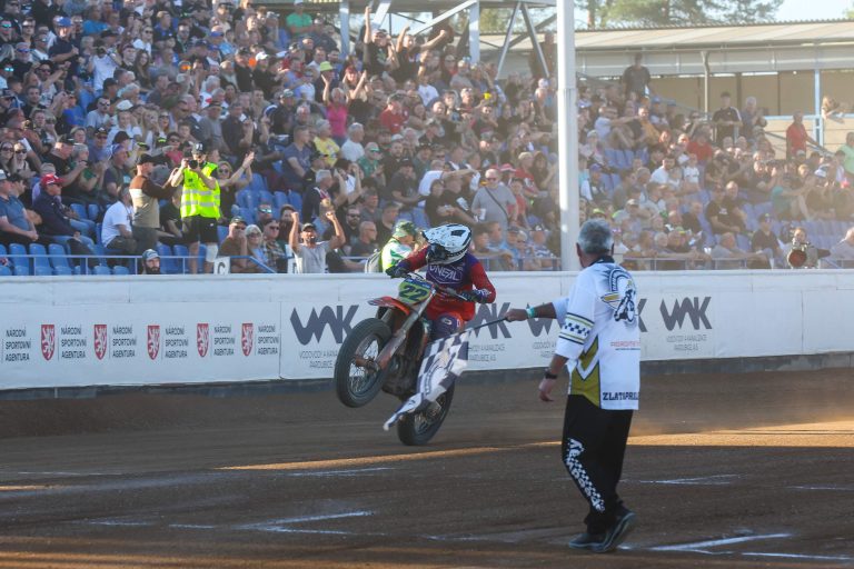 Ondřej Svědík at 2026 FIM Flat Track World Championship of Czech Republic - Pardubice © Jesper Veldhuizen @