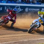 Tim Neave and Ervin Krajčovič at 2026 FIM Flat Track World Championship of Czech Republic - Pardubice © Jesper Veldhuizen